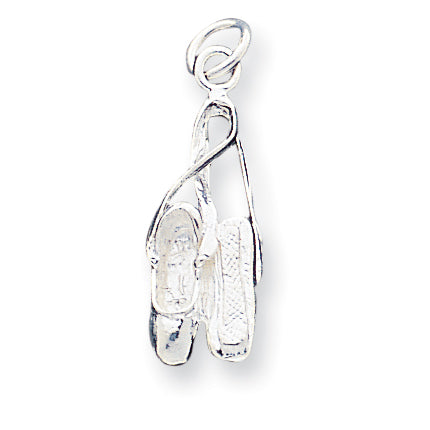 Sterling Silver Ballet Slippers Charm