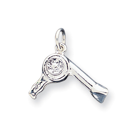 Sterling Silver Hair Dryer Charm