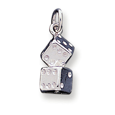 Sterling Silver Large Dice Charm