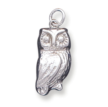 Sterling Silver Owl Charm