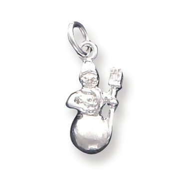 Sterling Silver Snowman Charm