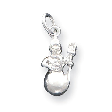 Sterling Silver Snowman Charm