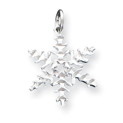 Sterling Silver Snowflake Pendant