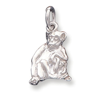 Sterling Silver Monkey Charm