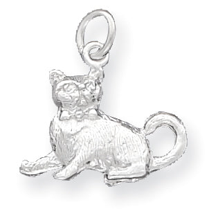 Sterling Silver Cat Charm