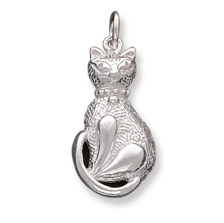 Sterling Silver Cat Charm