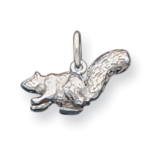 Sterling Silver Squirrel Charm