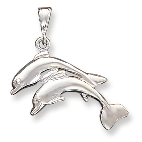 Sterling Silver Dolphins Pendant
