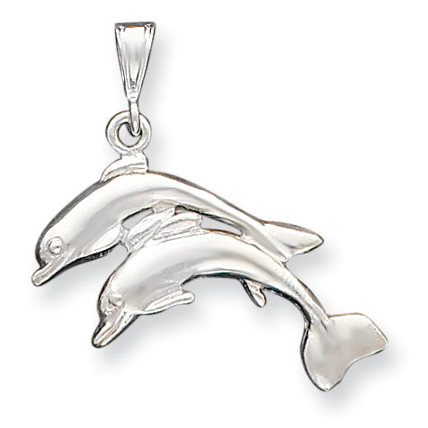 Sterling Silver Dolphins Pendant