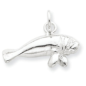 Sterling Silver Manatee Charm