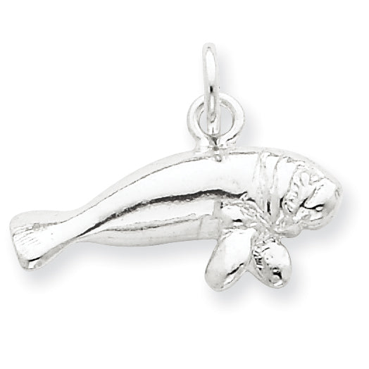 Sterling Silver Manatee Charm