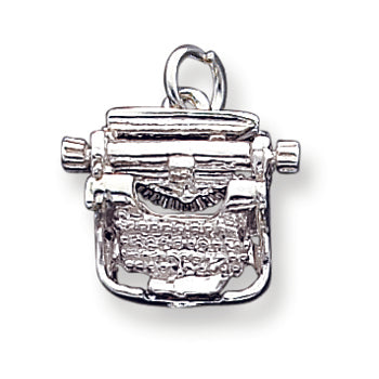 Sterling Silver Typewriter Charm