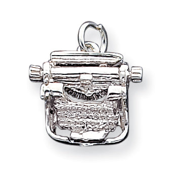 Sterling Silver Typewriter Charm