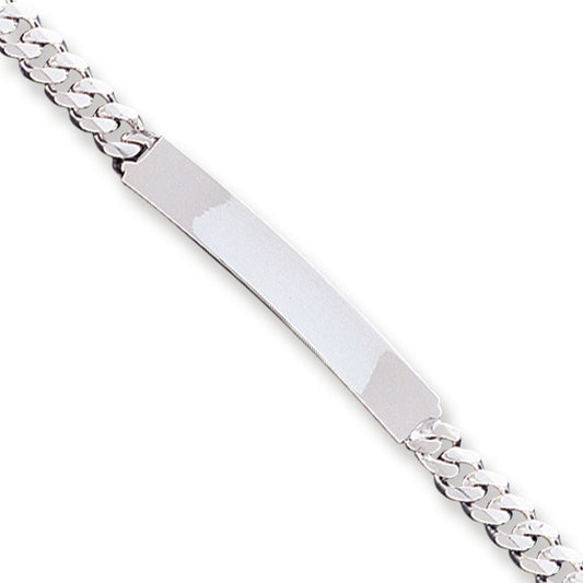 Sterling Silver Curb ID Bracelet 8 Inches