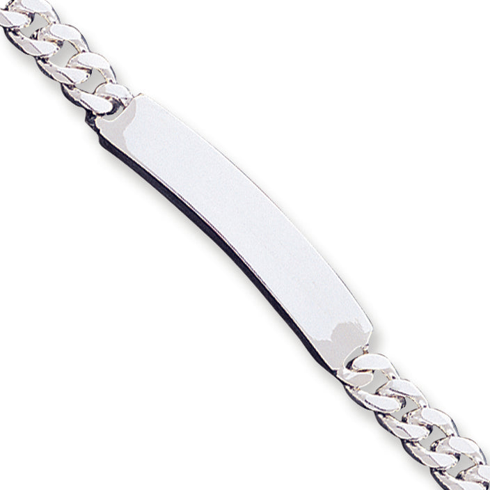 Sterling Silver Curb ID Bracelet 8 Inches