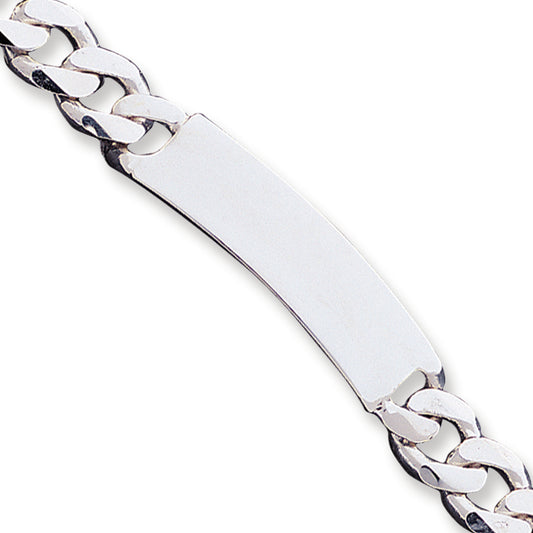 Sterling Silver Curb ID Bracelet 8 Inches