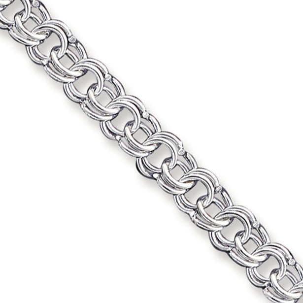 Sterling Silver Charm Bracelet 7 Inches
