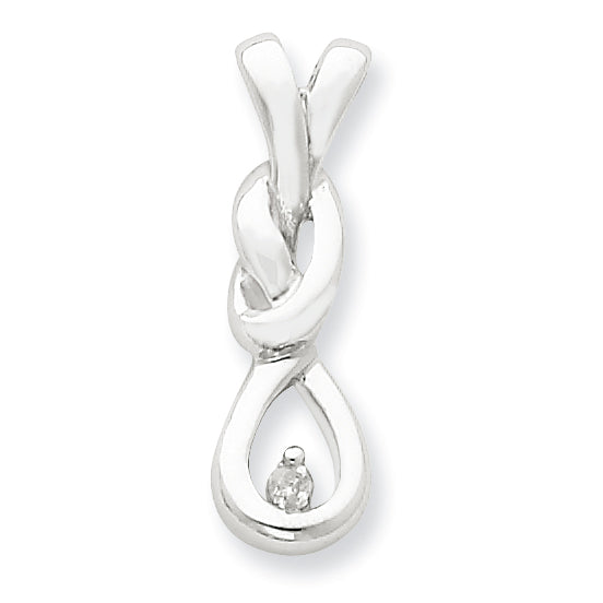 Sterling Silver Diamond Pendant