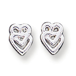 Sterling Silver Heart Mini Earrings