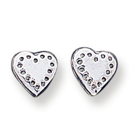 Sterling Silver Heart Mini Earrings