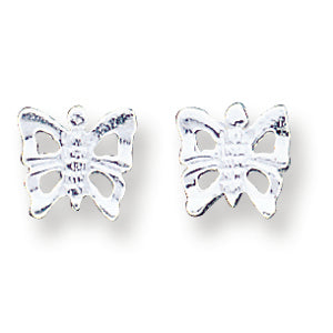 Sterling Silver Butterfly Mini Earrings