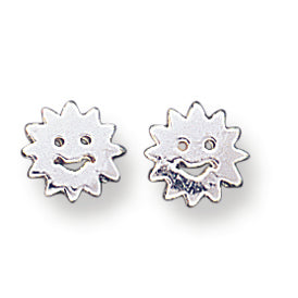 Sterling Silver Sun Mini Earrings