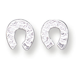 Sterling Silver Horseshoe Mini Earrings