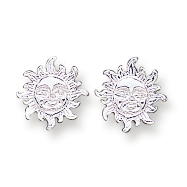 Sterling Silver Sun Mini Earrings