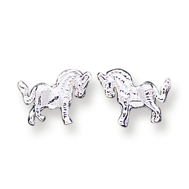 Sterling Silver Unicorn Mini Earrings