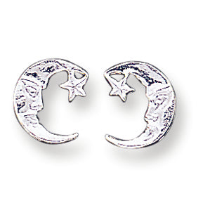 Sterling Silver Moon Mini Earrings