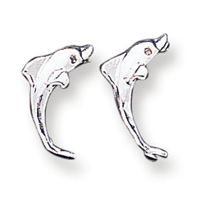 Sterling Silver Dolphin Mini Earrings