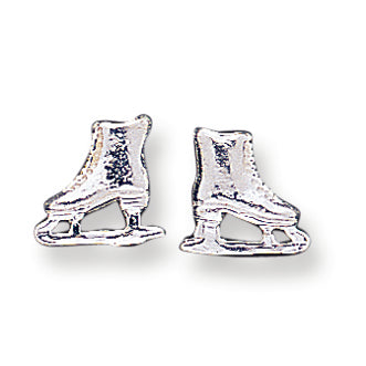 Sterling Silver Ice Skate Mini Earrings