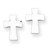 Sterling Silver Cross Earrings