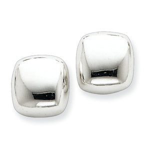 Sterling Silver Polished Square Earrings