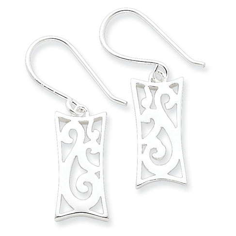 Sterling Silver Polished Fancy Earrings