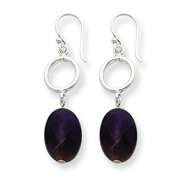 Sterling Silver Amethyst Earrings