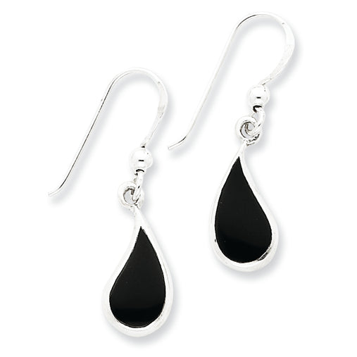 Sterling Silver Onyx Earrings