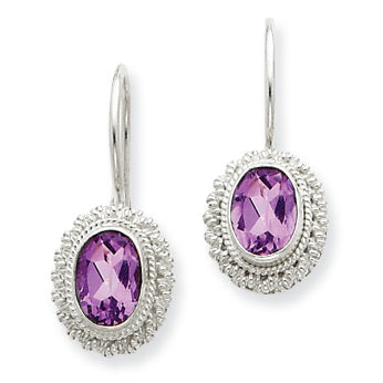 Sterling Silver Amethyst Earrings