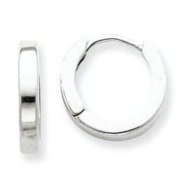 Sterling Silver Round Hoop Earrings