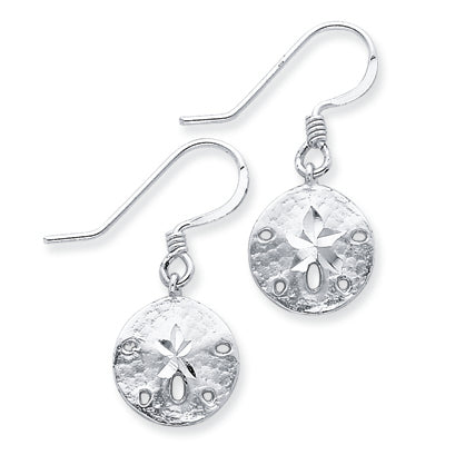 Sterling Silver Sand Dollar Earrings