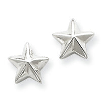 Sterling Silver Star Earrings