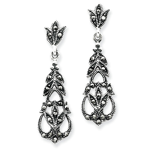 Sterling Silver Marcasite Earrings