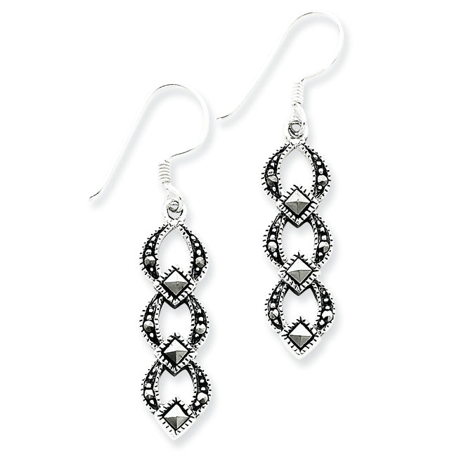 Sterling Silver Marcasite Earrings