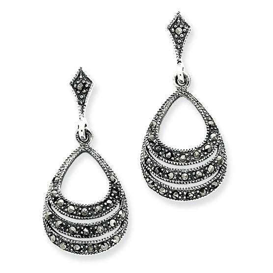 Sterling Silver Marcasite Earrings