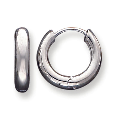 Sterling Silver Polished Hoop Earrings