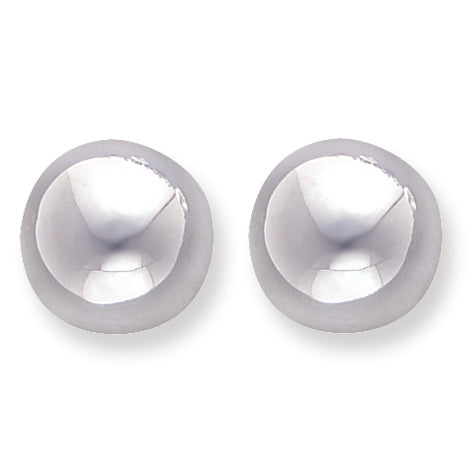 Sterling Silver 18mm Half Ball Earrings