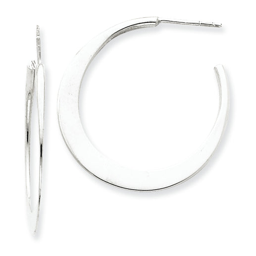 Sterling Silver Post Hoop Earrings