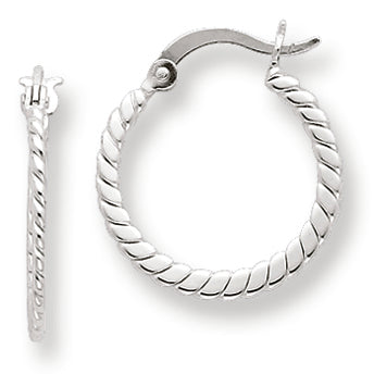 Sterling Silver Flat Fancy Earrings
