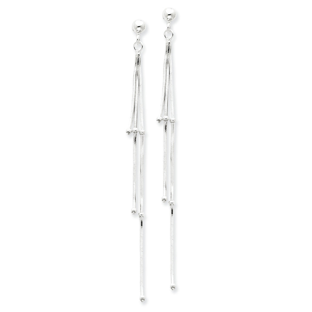 Sterling Silver Fancy Dangle Earrings