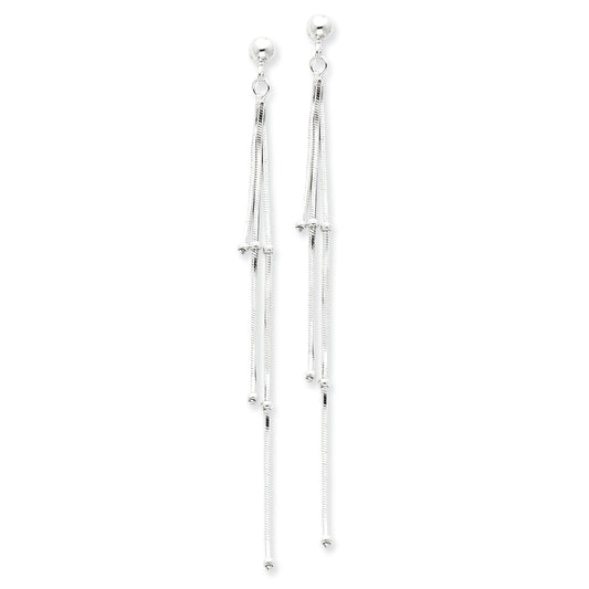 Sterling Silver Fancy Dangle Earrings